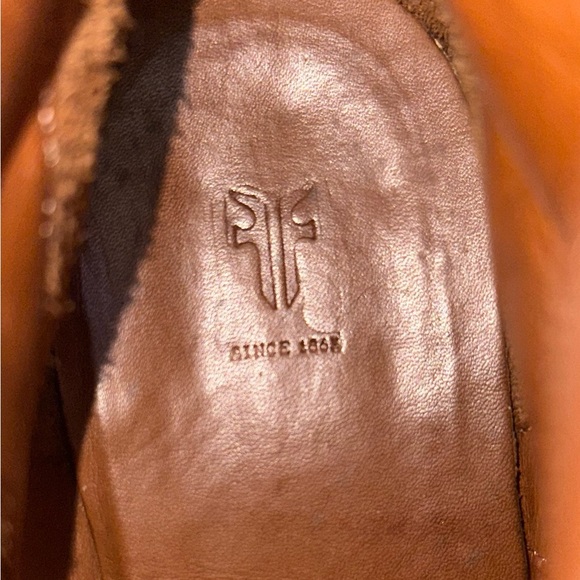 FRYE Men's Brown Leather Lace Up Boots Size 12 - Picture 12 of 14